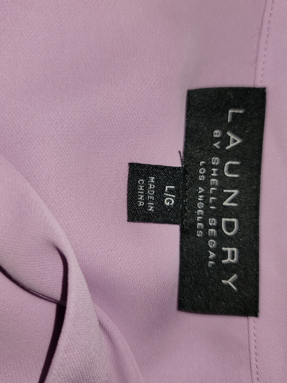 Laundry By Shelli Segal Lilac Pink Blouse